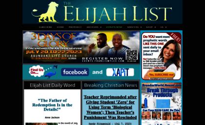 elijahlist|elijah list recent 50.